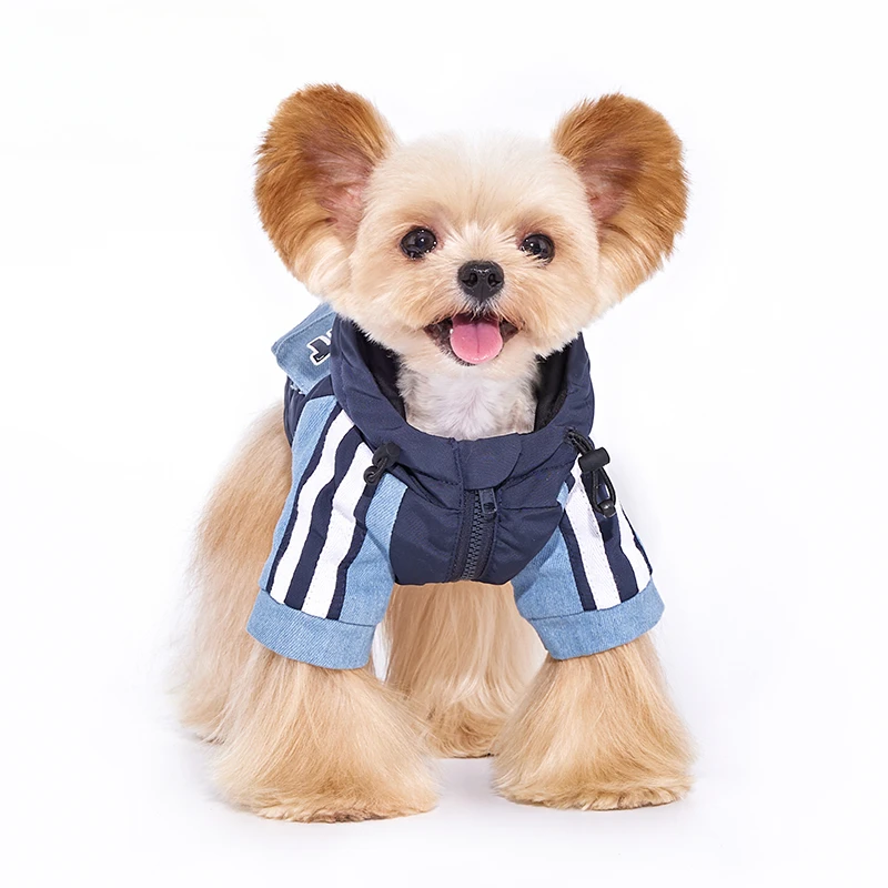 Dog Clothes Yorkshire Schnauzer 2025 Winter Pet Small Dog Traction Jacket Cotton Clothing