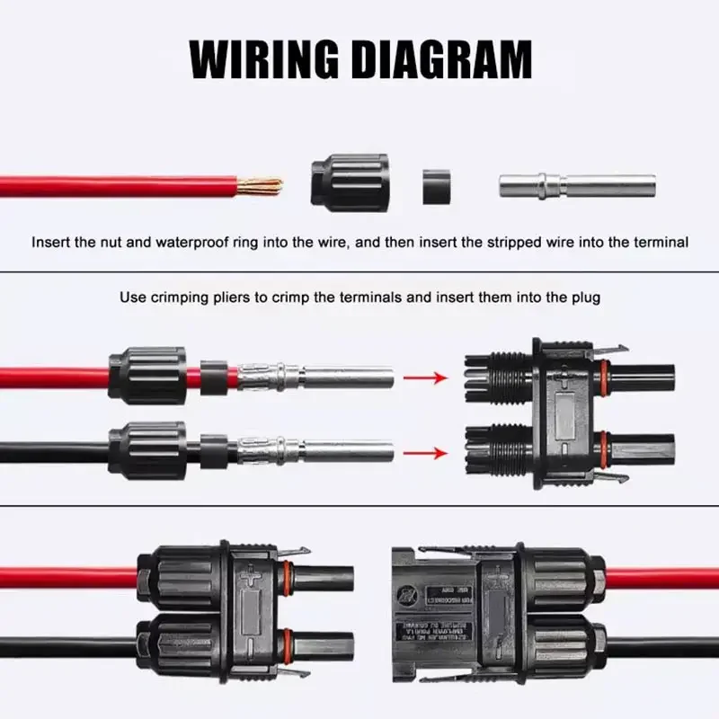 IP68 50A 24V Parking Air Conditioning Retrofit Plug Waterproof Male Female Connector 12V Generator Battery Joint F 6-10AWG Wire