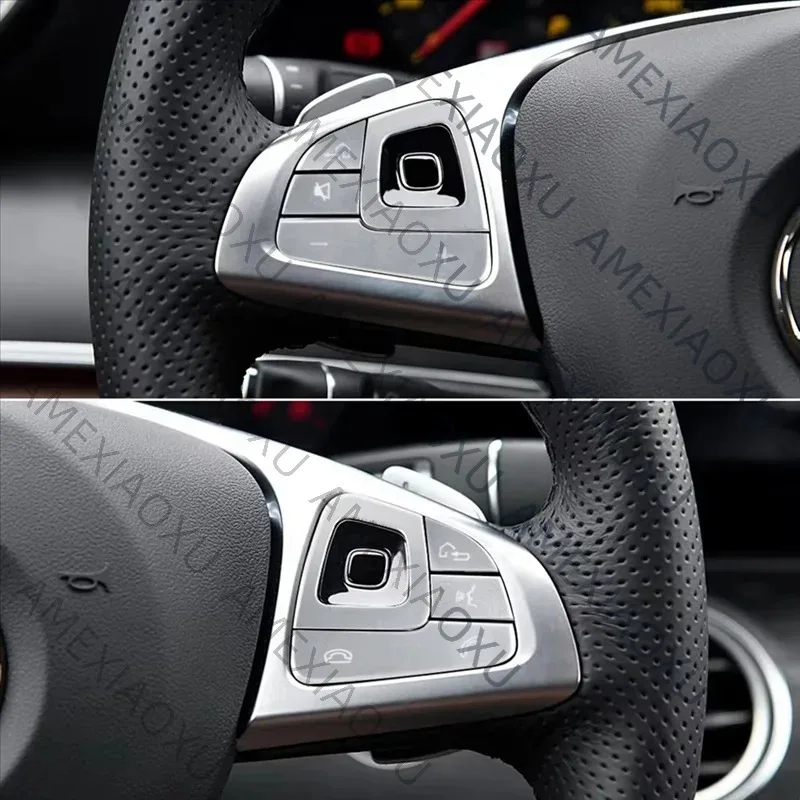 AMEXIAOXU  Car Multi-Function Steering Wheel Buttons Volume Control Switch Button For BENZ E Class W213 W238 C238 16-18 LHD