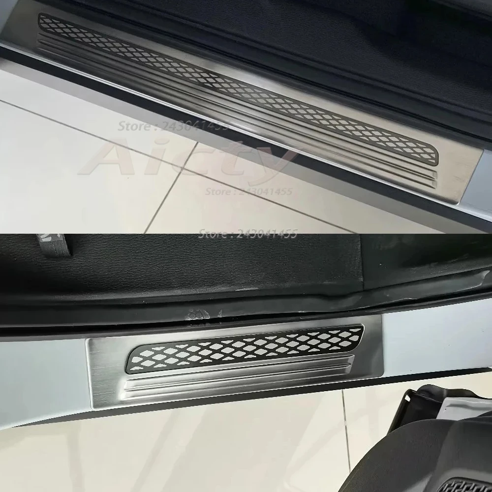 For Mitsubishi outlander 2022 2023 2024 Exterior Door Sill Threshold Pedal Cover Trim Protector Scuff Plate Guards Accessories