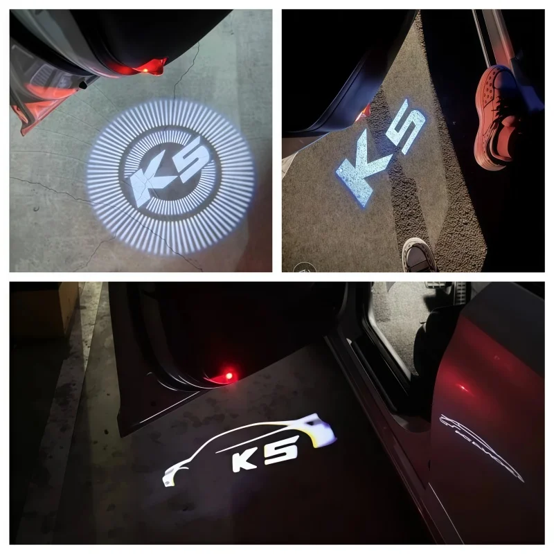 LED Car Door Welcome Light Logo Projector Courtesy Shadow for KIA K5 First Gen 2011-2012 2013 2014 2015 Welcome Lamp Accessories