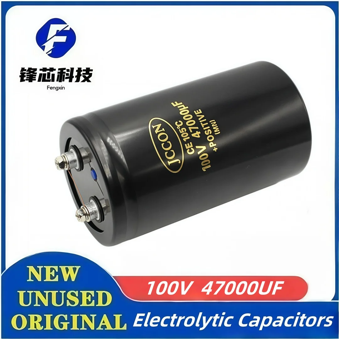 

100V 47000UF 76x130mm JCCON CE105℃ CD136 Aluminum Electrolytic Capacitor Inverter Welder 100V47000UF Screw Foot Bolt Capacitor