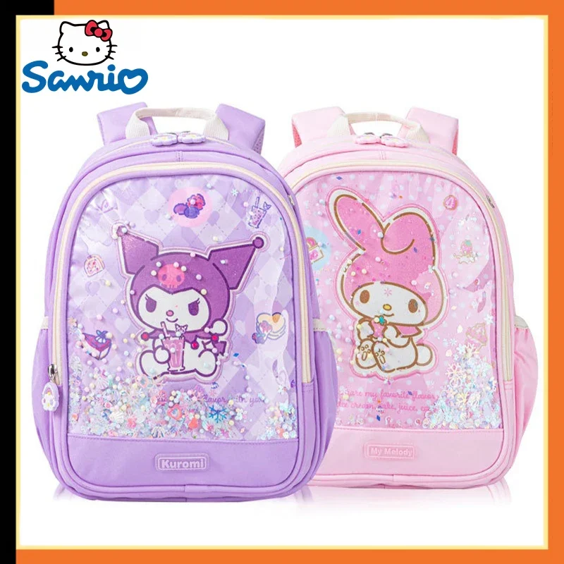 

Sanrio Schoolbag Korean Cute Mymelody Kuromi Cinnamoroll Children's Backpack Cartoon Kawaii Shoulders Bag Gifts For Children