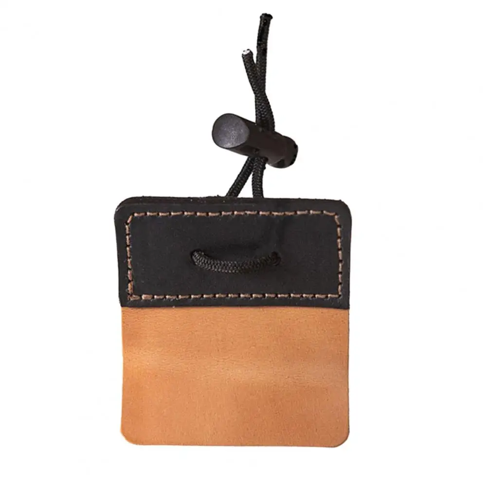 Archery Finger Protector Adjustable Faux Leather Archery Finger Tab for Recurve Bows Right Hand Protector for Hunting Target