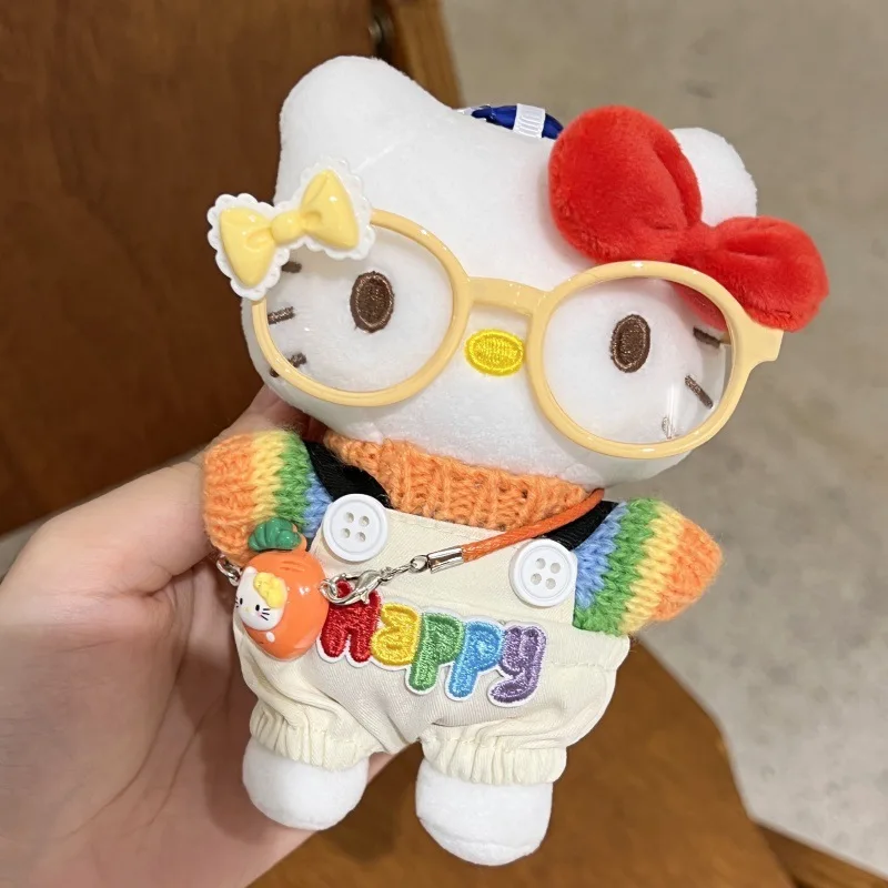 سانريو أصيلة كلاسيكية مرحبا كيتي حقيبة سحر الكرتون لطيف كيتي سلاسل المفاتيح Kawaii سوبر رائعتين ألعاب من القطيفة هدايا العيد