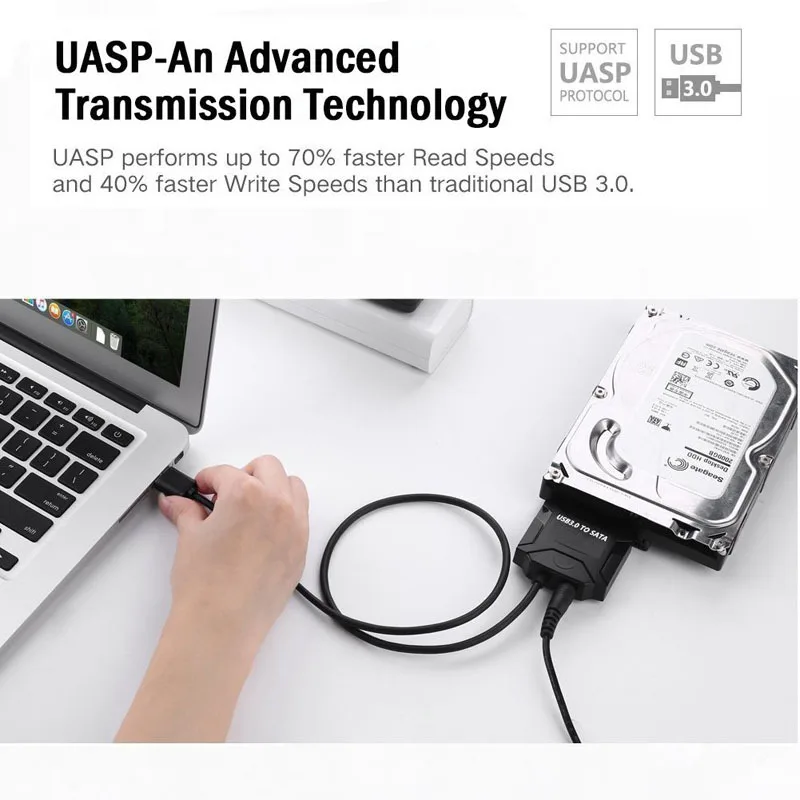 USB to Data Cable Hard Drive Adapter Cables Disk Connector External Converter