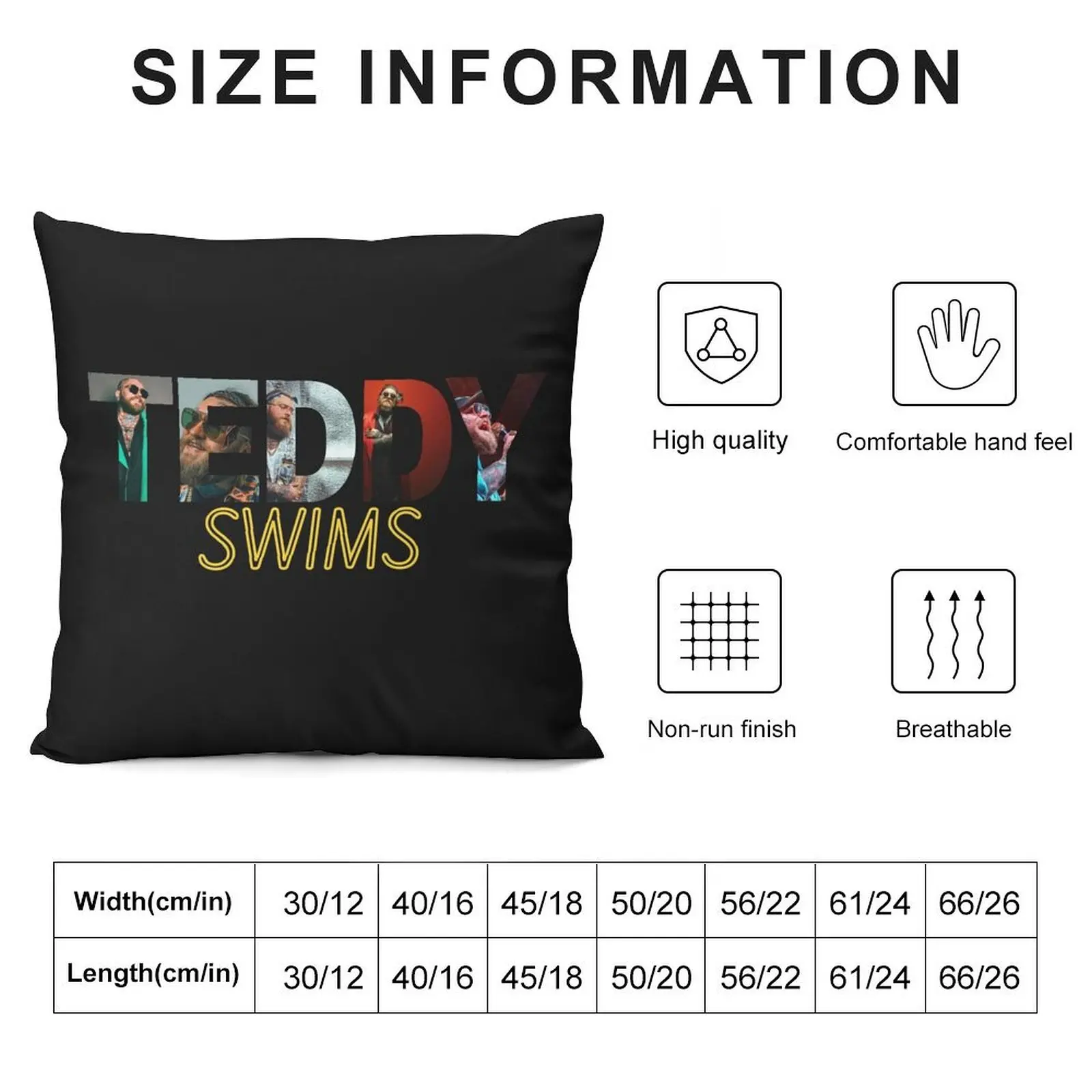 Teddy Swims Essential T Shirt Hoodie Throw Pillow Cushion Cover Set Cusions Cover luxury throw pillow covers pillow