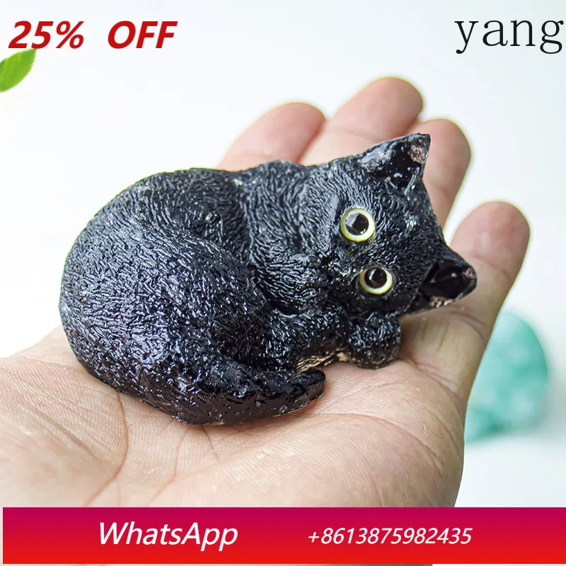 

CX crystal handmade cute kitten decorative ornament