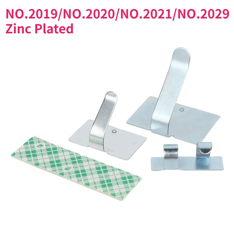 NO.2019/NO.2020/NO.2021/NO.2029 Zinc Plated Carbon Steel Adhesive Fixed Seat Metal Wire Clips Drill-Free Cable Holder