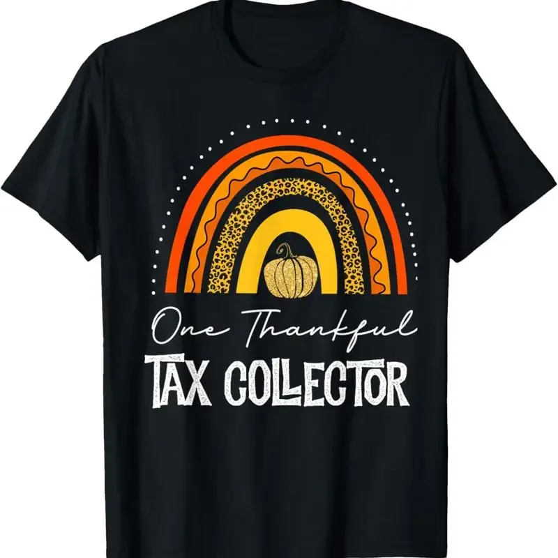Thanksgiving Leopard One Thankful Tax Collector Funny Boho T Shirt