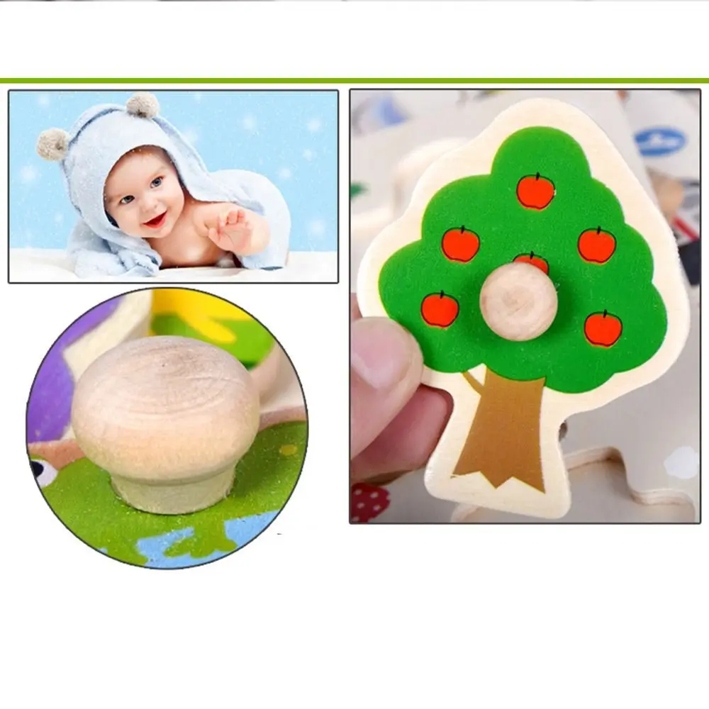 3D Puzzle Wood Kids Puzzle Cognitive Small Size Jigsaw Games Vehicle Animal Toddler Preschool Educational Toy Infant