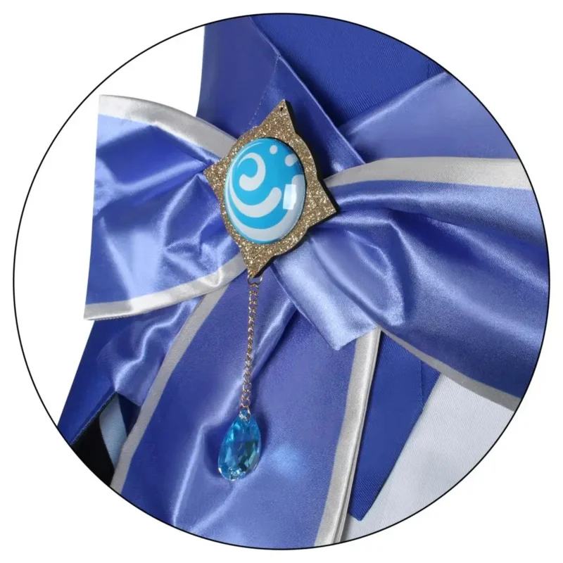 2025 New Genshin Impact Anime Game Focalors Furina Cosplay Costume Fontaine Outfits Dress Wig Hat Suit Halloween Party C