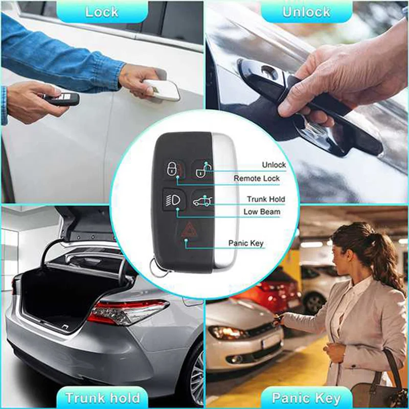 

A99F-Car Smart Remote Key Housing Keyless Entry Fob Housing 5 Button Smart Remote Key Housing For Land Rover