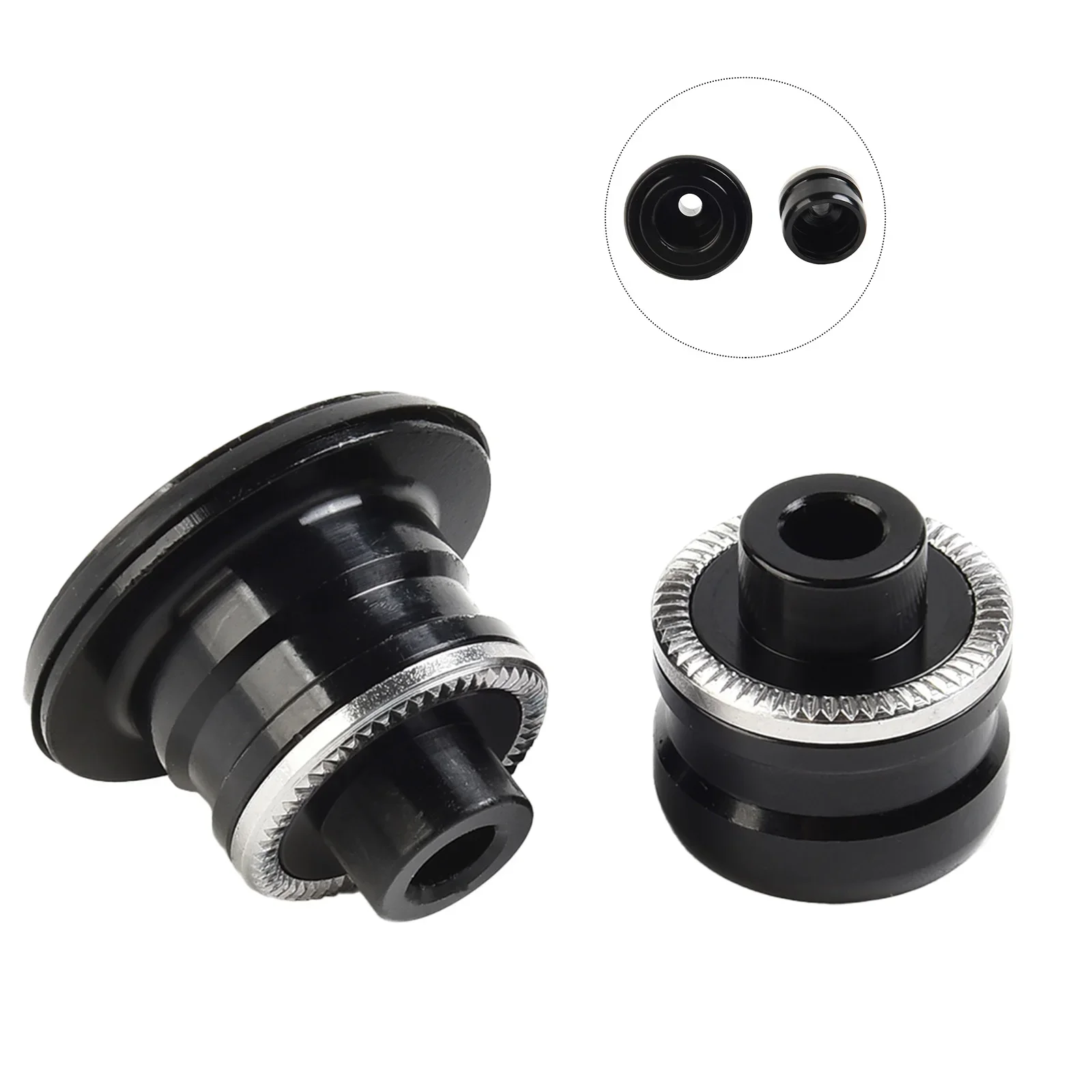 

1pair Adapter Hub much size Adapter Cap Thru Axle Adapter 12Speed 8-11Speed Practical To Use Aluminum Alloy Black Outdoor Useful