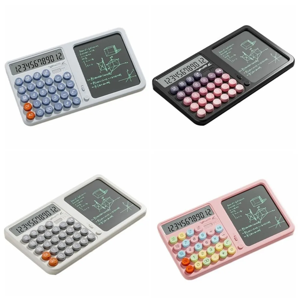 Calculadora de exibição grande com bloco de notas com função de tela de proteção ocular de voz Calculadoras com escrita apagável de tablet