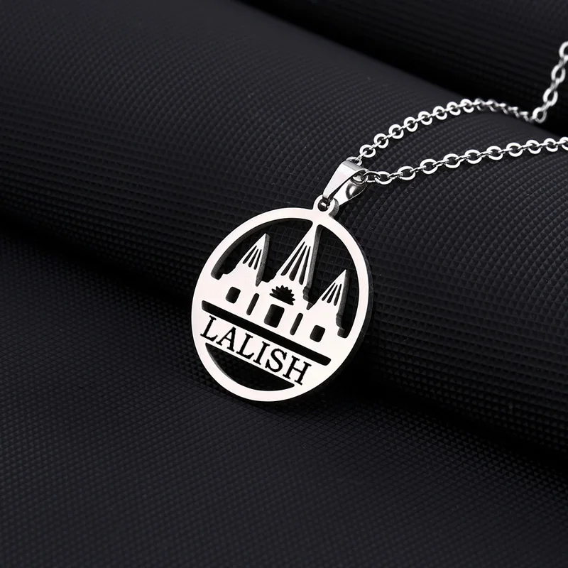 1 шт., ожерелье с подвеской в виде храма Дахиди Лалли из нержавеющей стали, ювелирные изделия из нержавеющей стали Дахи Веры Пилигрия