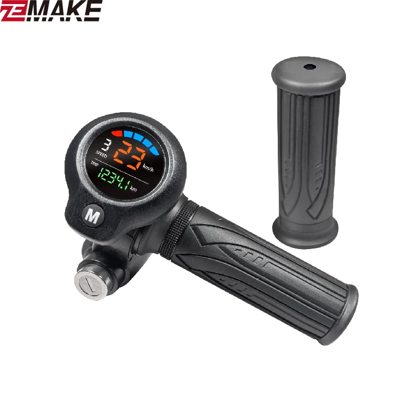 Bike Electric Scooter Accelerator Display Ebike Throttle Digital Monitor For Bicycle 24v36v48v60vElectric Scooter Trigger Zemake