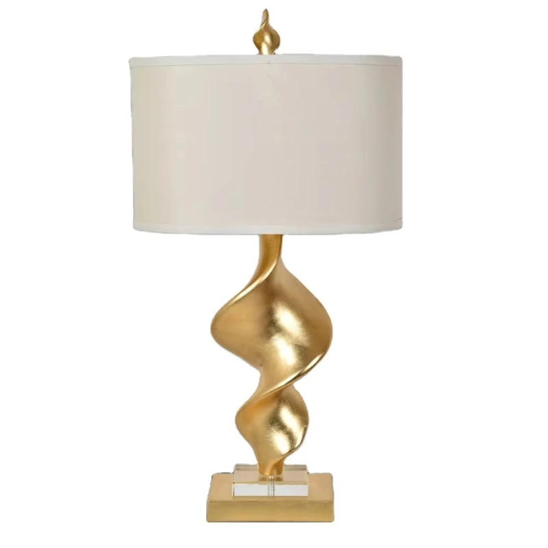 Table lamp golden minimalist art living room decorative table lamp