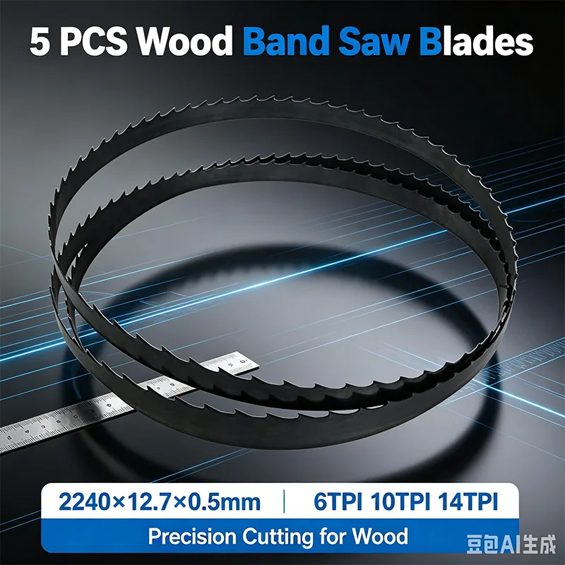 5pcs-sk5-high-carbon-steel-bandsaw-blades-2240x127x05mm-6tpi-10tpi-14tpi-for-w721-woodworking-band-saw-cut-wood-plastic