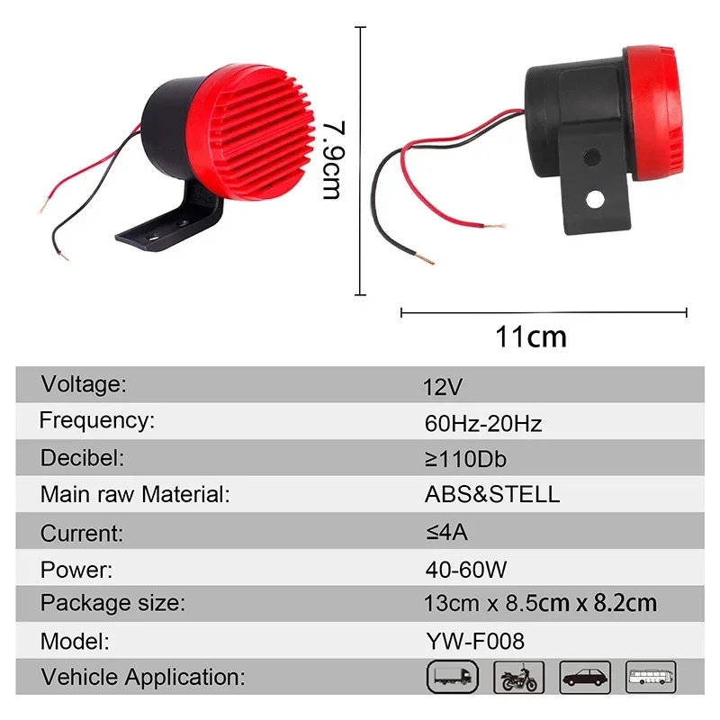 Funny Dog Barking Speaker Car Horn Universal Dogs Sound Motorcycle Battery Auto Modified Horn Voltage 12V-80V Electric Horn