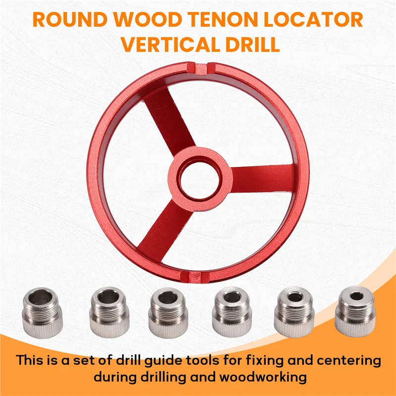 

A7THK-90 Degree Drill Guide 5/6/7/8/9/10Mm Drill Bit Hole Puncher Locator Jig Hinged Hole Opener Woodworking Tools