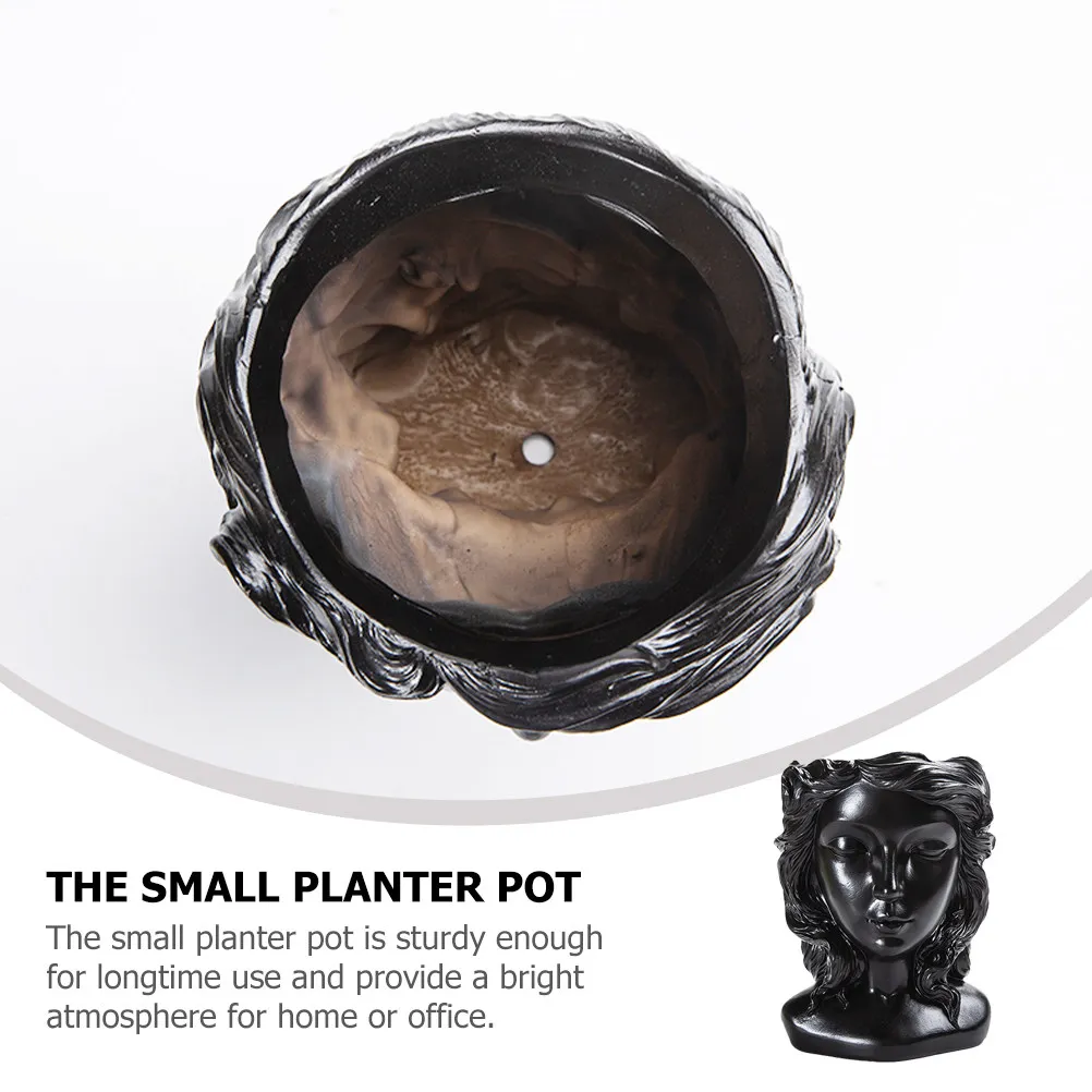 

Креативный горшок для суккулентов из смолы, маленький контейнер для комнатных растений, настольное украшение из смолы, декор для офиса