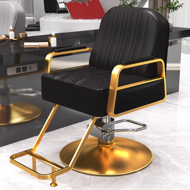 New Thickened Barber Chairs Adjustable Stainless Barber Chairs Steel Razor Commercial Furniture Sedia Da Barbiere ZY40LFY