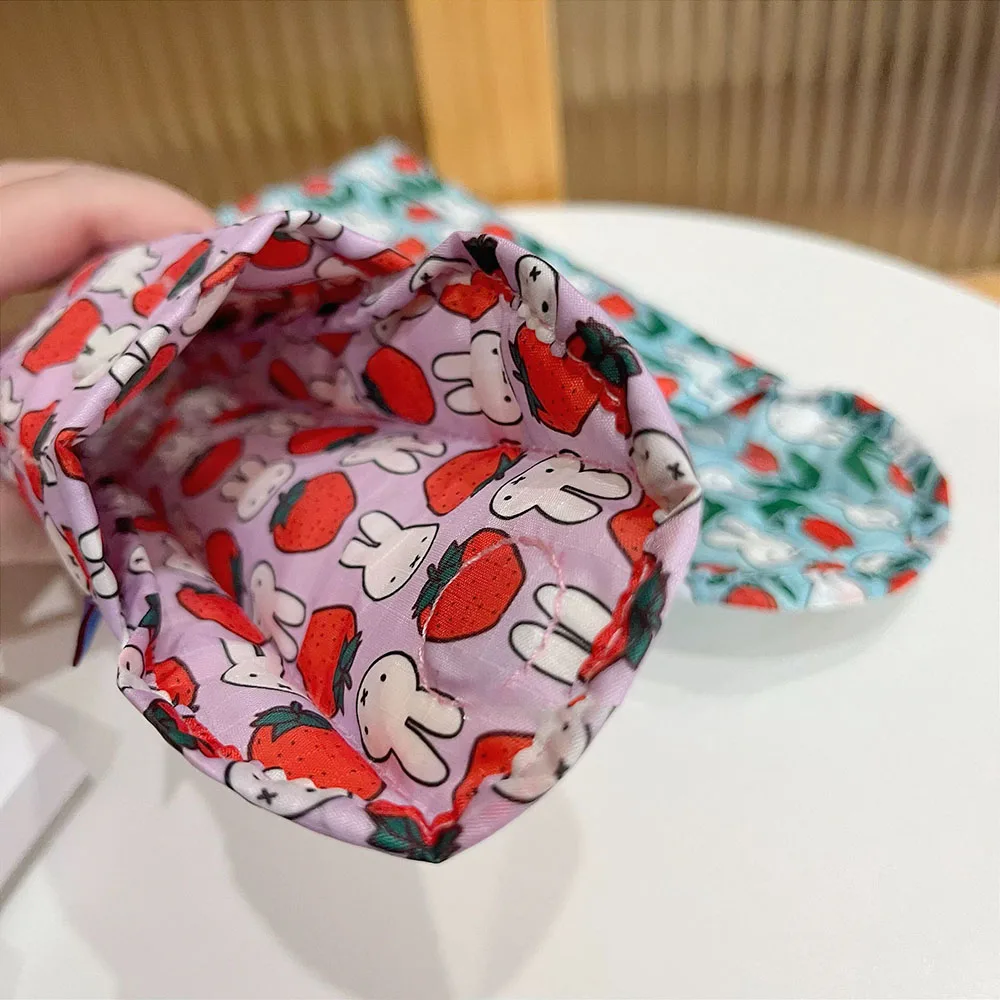 Kawaii Miffy Niedlicher Regenschirm Cartoon Kaninchen Druck Baumwolle Clip Verdickung Tragbare Brillentasche Mädchen Geschenk – Detail 9