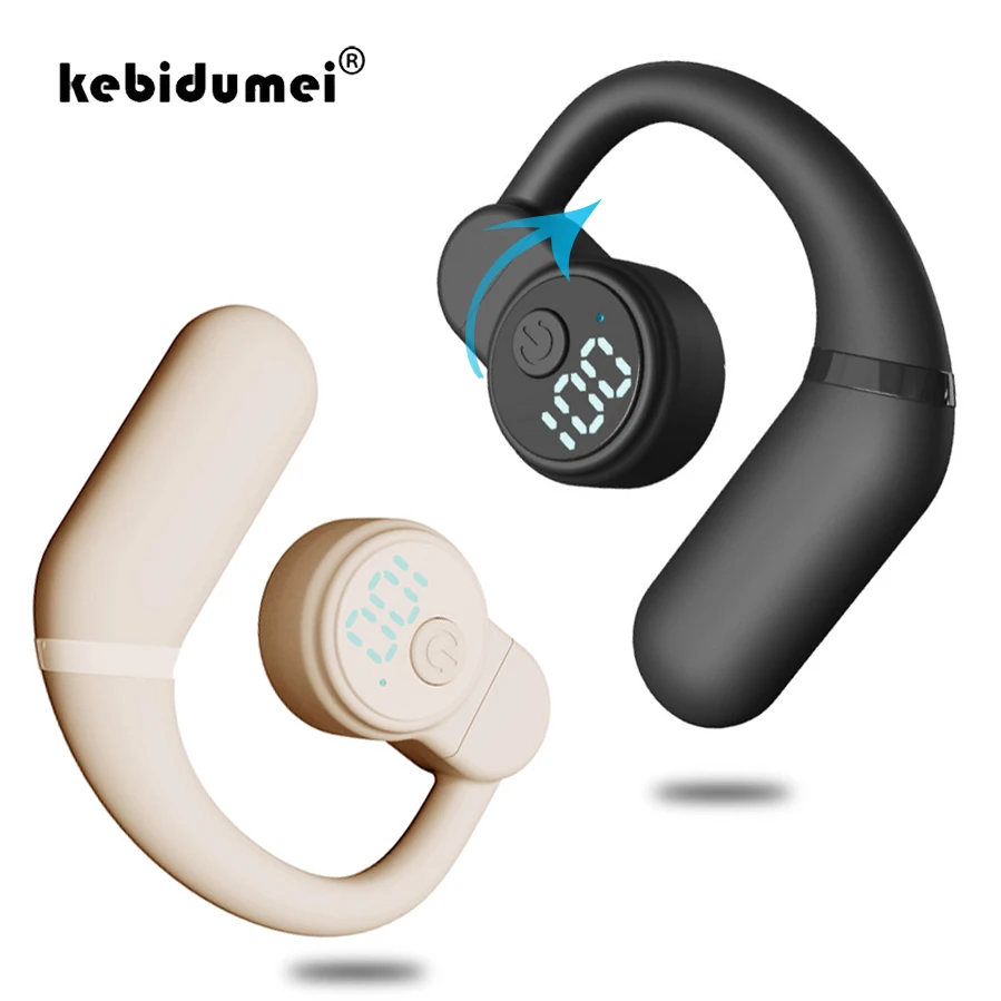 OWS-auriculares inalámbricos con Bluetooth 5,4, cascos con gancho para la oreja, estéreo HiFi, reducción de ruido, auricular impermeable para Huawei y iPhone