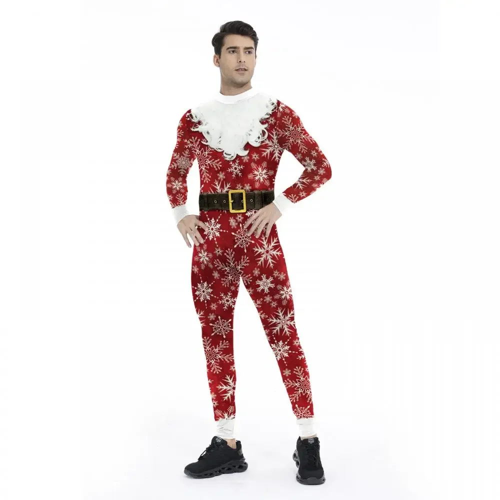 Costume de Teanoon Santa Claus pour adultes, costume de batterie Zentai Cosplay, déguisement de carnaval, tenue de fête de vacances, cadeau de Noël pour couple