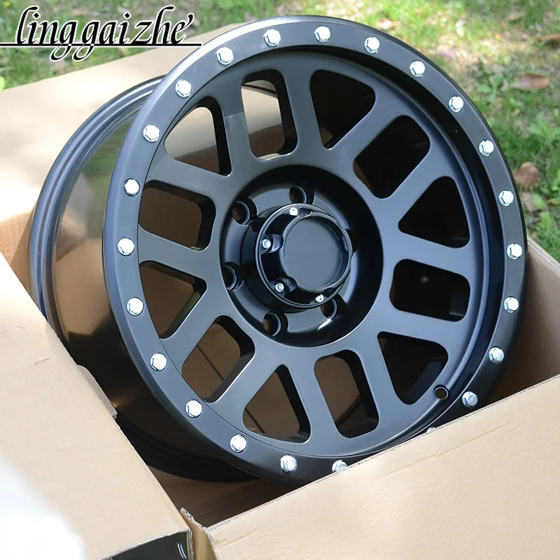 Off-road rims17*9 ET0 6X139.7 Subblack Offset Negative wheels for Toyota Prado Ford Bronco