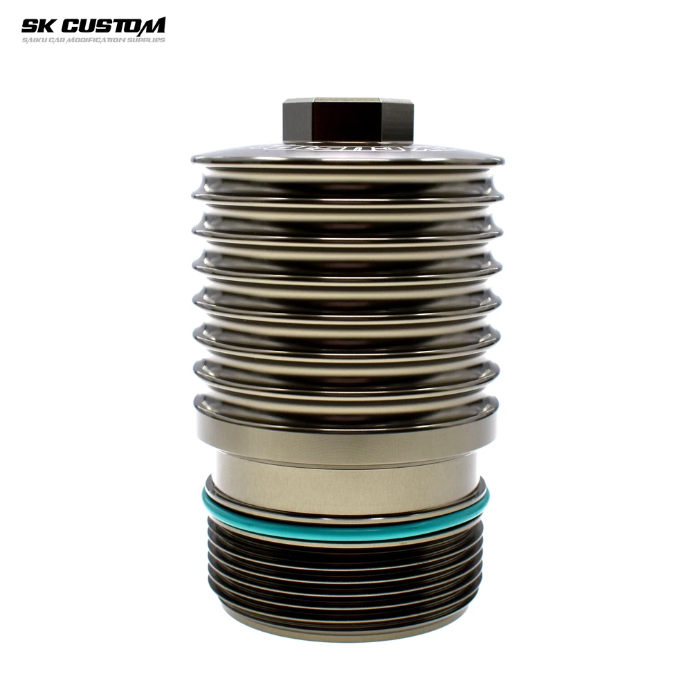 SK CUSTOM For VW Oil Filter Cover For Audi  Aluminum Alloy Oil Filter Shell 1.8T 2.0T Third Generation EA888 Engine Modification