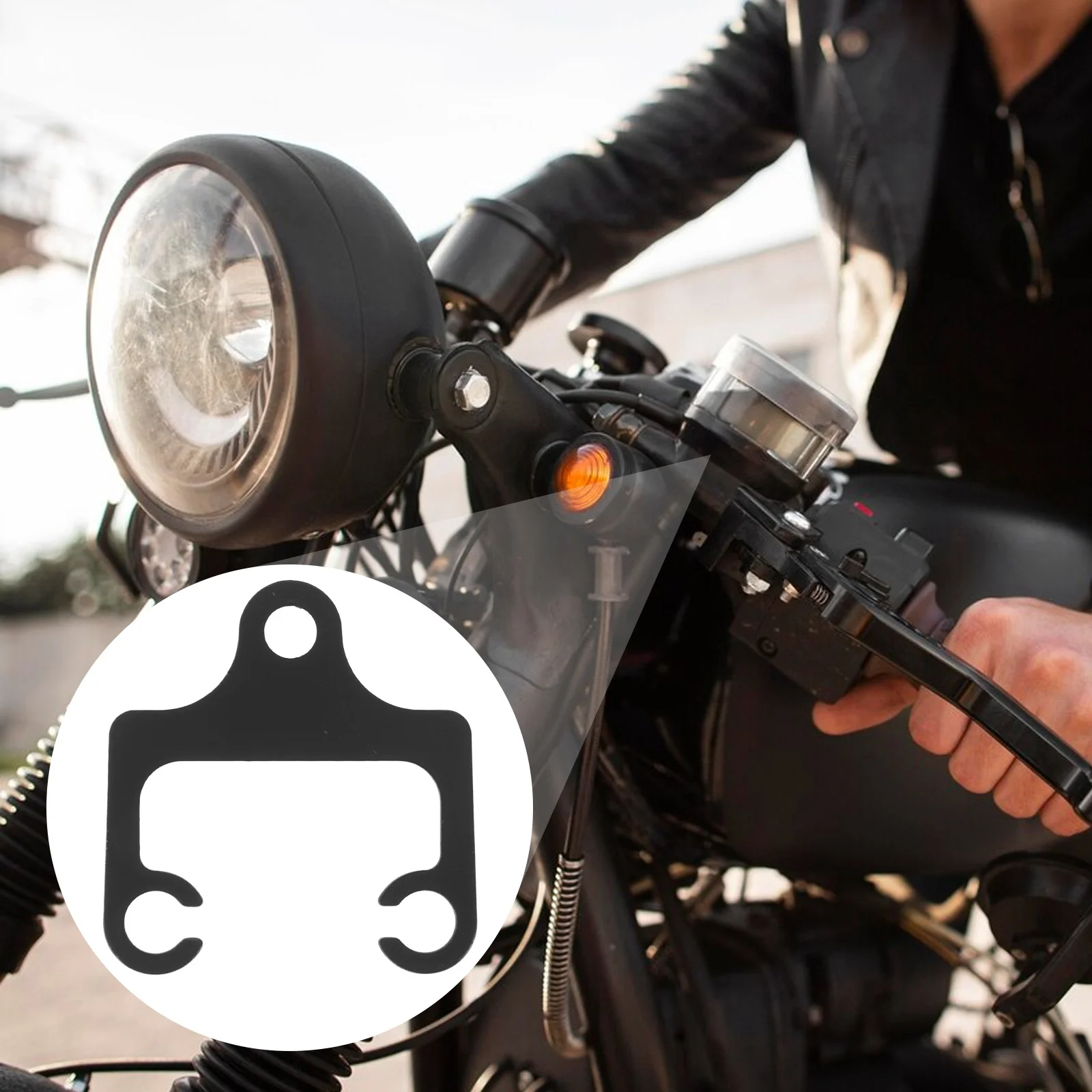 

Black Motorcycle Tachometer Speedometer Mount Universal Instrument Cluster Bracket Metal Gauge Holder Odometer Fixing Motorcycle