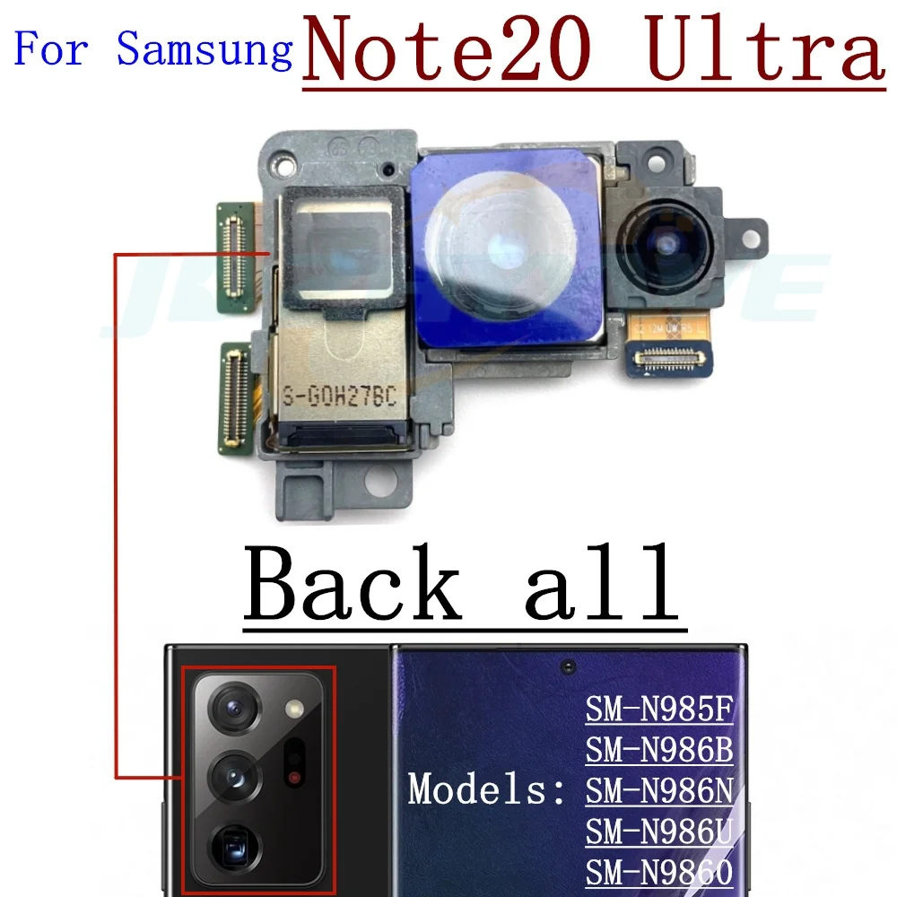 Front Back Camera For Samsung Galaxy Note20 Ultra 5G Selfie Frontal Backside Main Rear Facing Camera Module Flex Parts