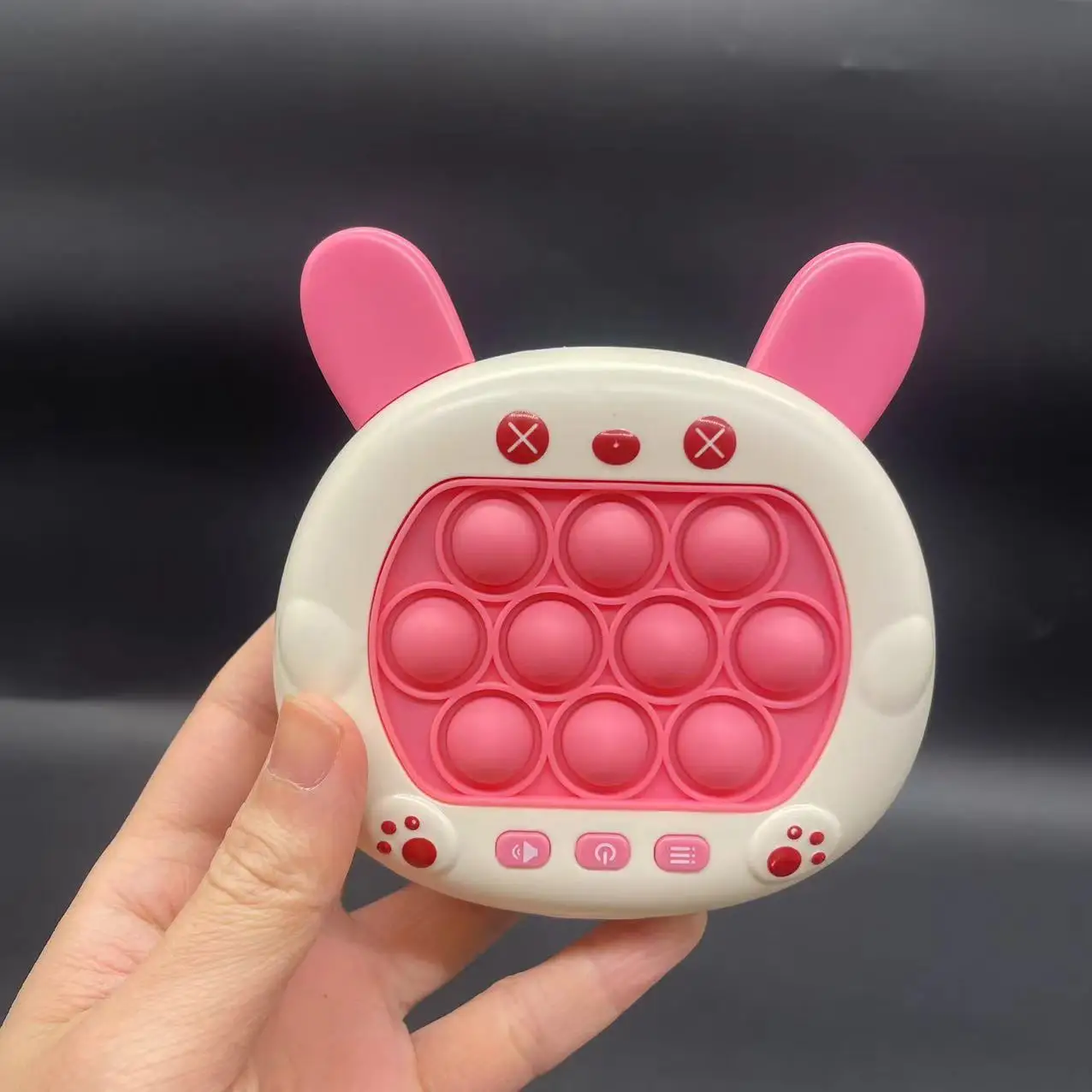 Children's Push-Button Puzzle Toy for Girls, Educational Whack-A-Mole Game Console, Quick-Push Machine for Concentration Training