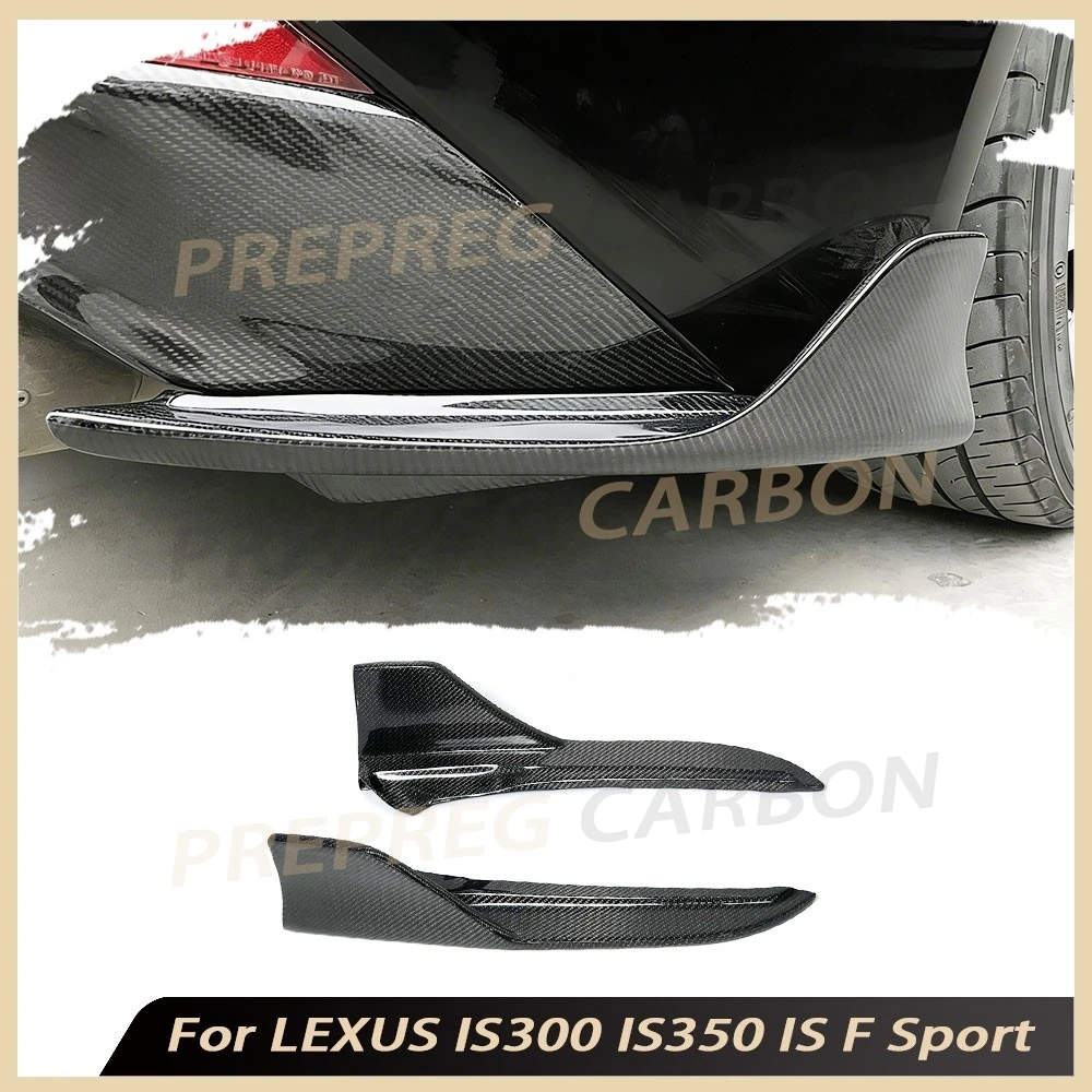 

Carbon Fiber Rear Bumper Splitters Trims Fit for LEXUS IS300 IS350 IS F Sport Sedan 4 Door 2017 2018 Auto Body Kits