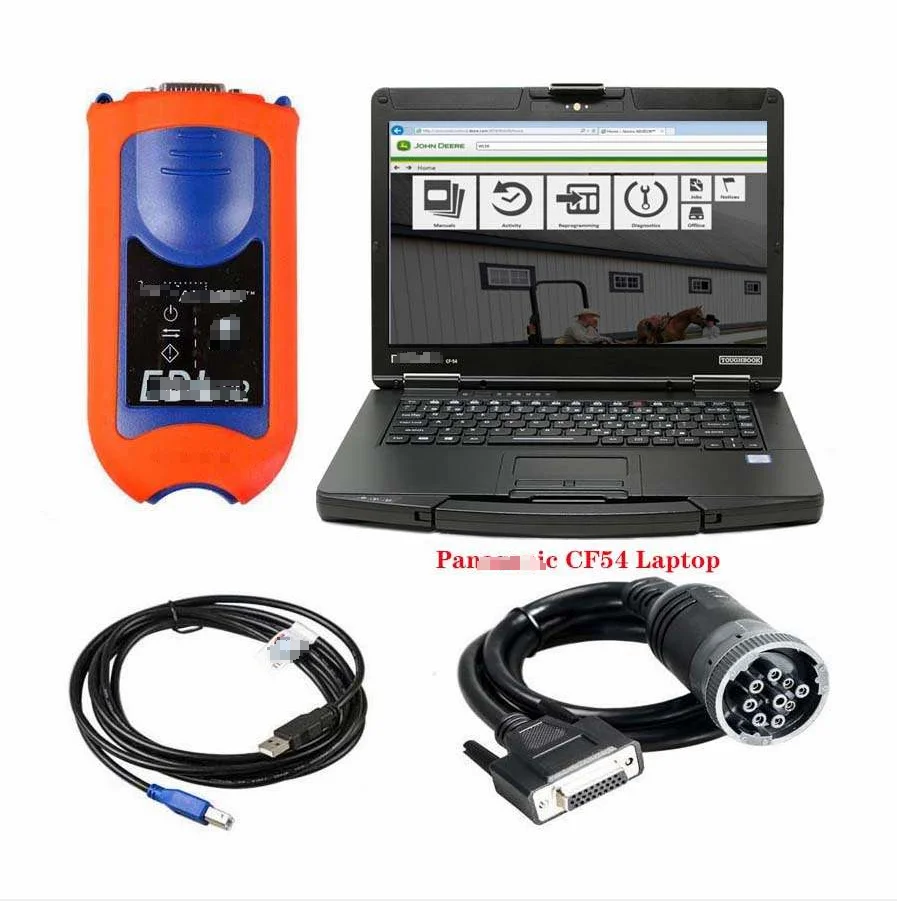 EDL V2 (Electronic Data Link) heavy duty diagnostic adapter for construction equipment, agriculture, engines JD+cf54 laptop
