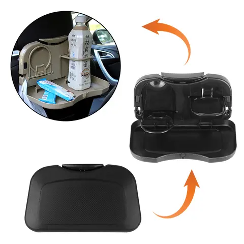 차량 컵홀더 차량 뒷좌석 테이블 자동차 음료 식품 컵 트레이 홀더 스탠드 데스크 차량 접이식 테이블