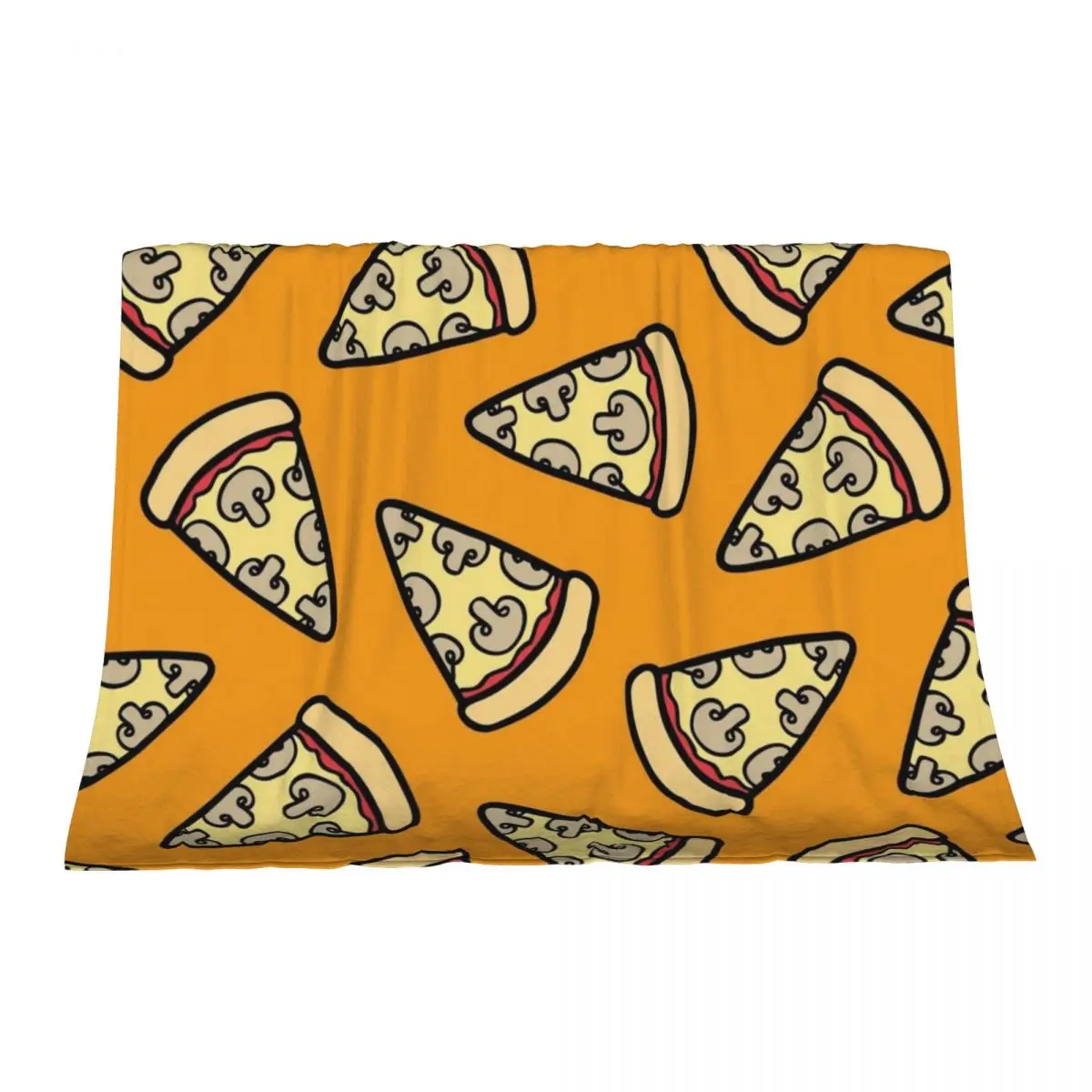 

Mushroom Pizza Pattern Throw Blanket bed plaid Multi-Purpose Sofa Throw Thin Blankets