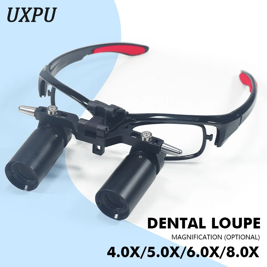 4X 5X 6X 8X Dental Optical Loupes, Precise Magnification, Clear Field of View,  Working Distance Optional 420/450/480/500/520MM
