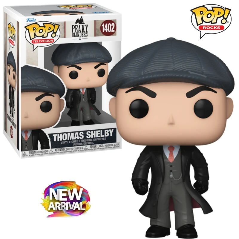 Últimas llegadas Funko Pop serie de televisión Peaky Blinders figura de acción Thomas Shelby # 1402 Adornos Colección infantil Regalos de juguetes
