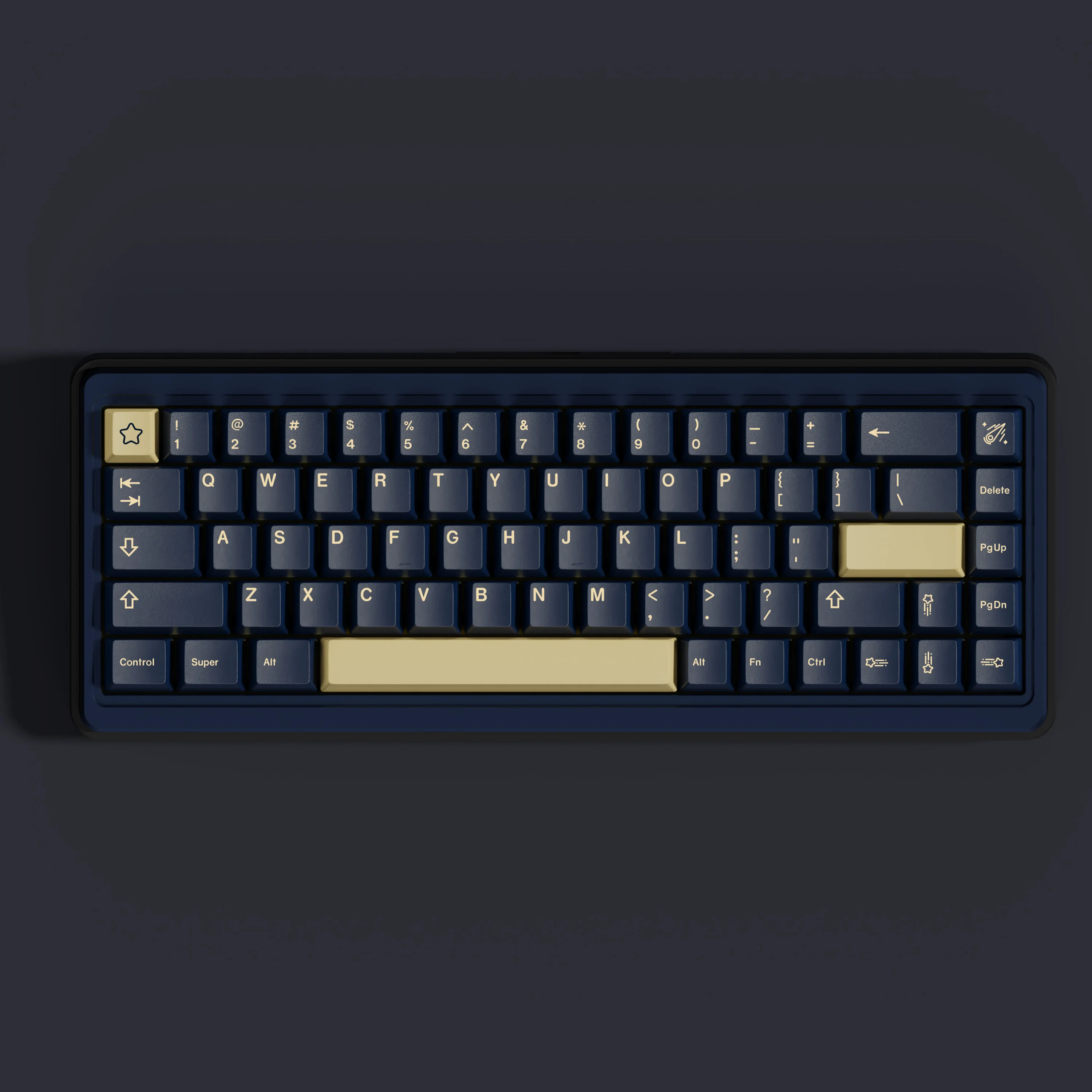 

GMK stargazing custom keyboard pbt sublimation original height keycap split space