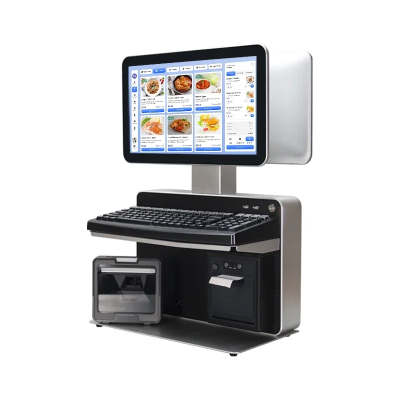 Abeloe POS System Desktop Hardware Machine Retail Point of Sale System Win 7 All in One Cash Registers POS System