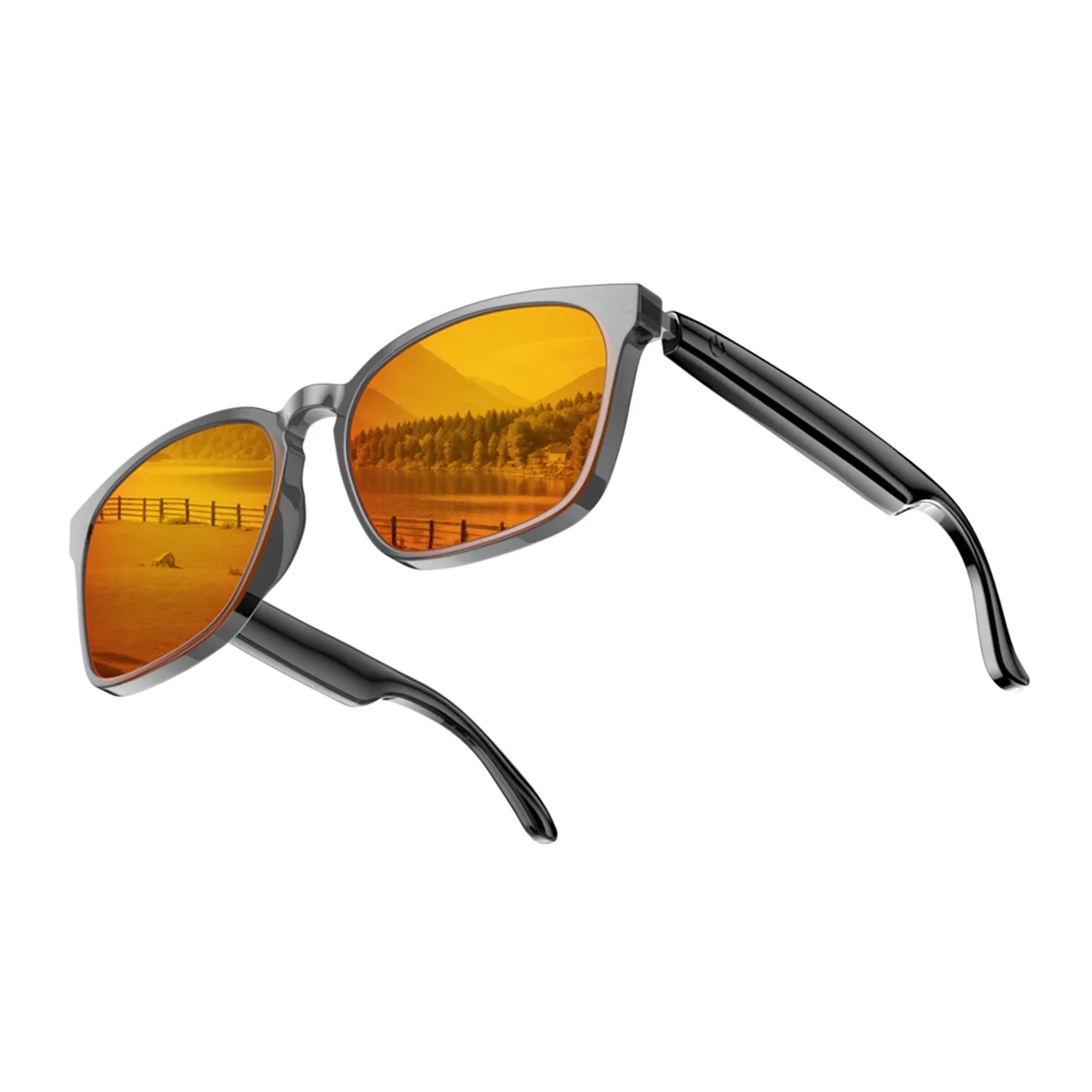 

B74A AI Smart Glasses Bluetooth 5.4 with Speaker 145 Languages Real Time Translator AI Sunglasses for Men and Woman C