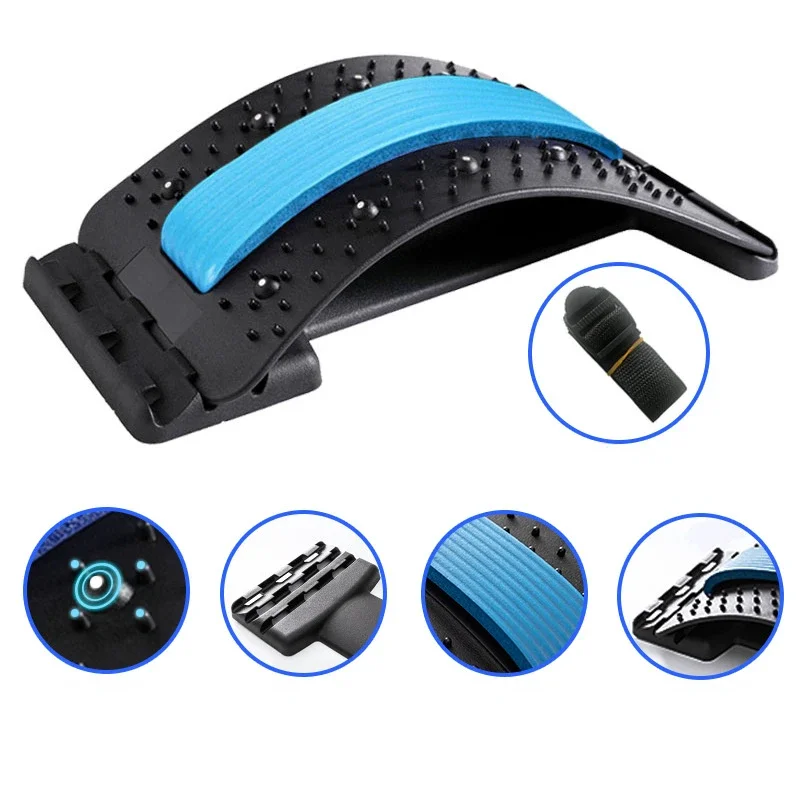 العلاج المغناطيسي متعدد المستويات قابل للتعديل الظهر مدلك نقالة الخصر الرقبة اللياقة البدنية قطني العمود الفقري العنقي دعم لتخفيف الآلام