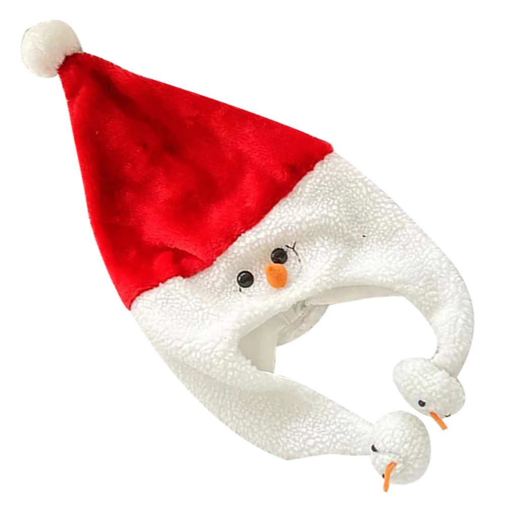 

Hats Snowman Hat Santa Claus Party Favor Red Christmas Decor Xmas Photo Props Carnival Accessories Warm Fabric Christmas Gifts
