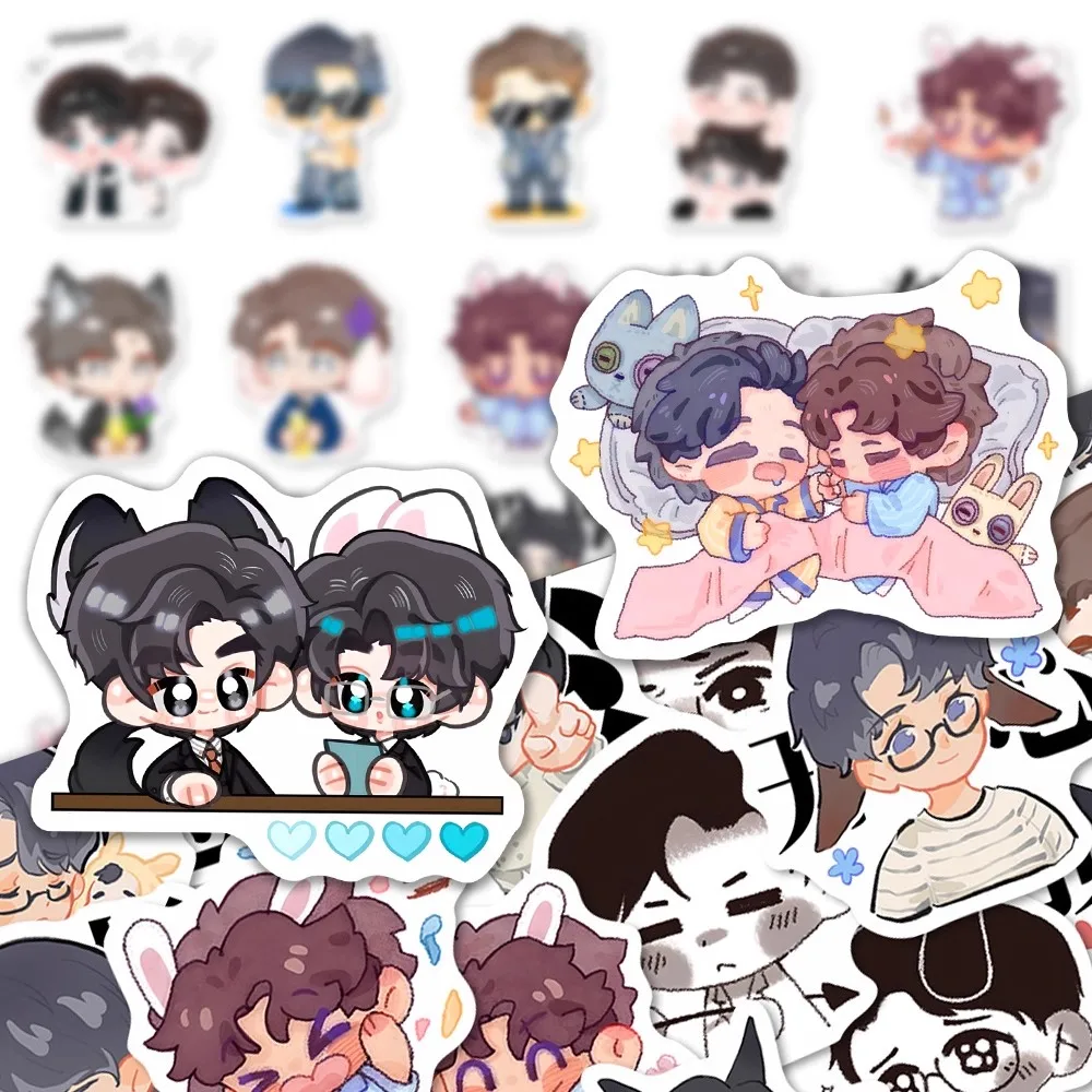 73 Pcs/Set Drama ABO Desire Stickers - Shen Wenlang & Gao Tu Cartoon Decorative Stickers Perfect Gift for Fans ﻿