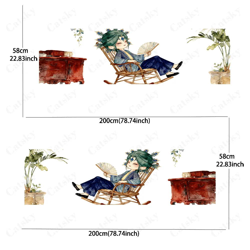 Peacock Little Noble Lady Creative Pattern Stickers Car Body Door Side Fashion Stickers Two Decorative Sheets Suitable for All C