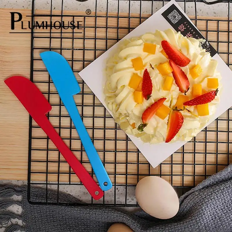 Spatule à gâteau en Silicone, pour la pâte de cuisson, crème grattoir, ustensiles résistants à la chaleur, brosse à gâteau, outils de cuisine, 1 pièce