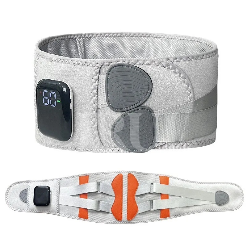 Heated Waist Belt with Infrared Massage Double Vibration Rechargeable Multi-Function Back Support for Relaxation